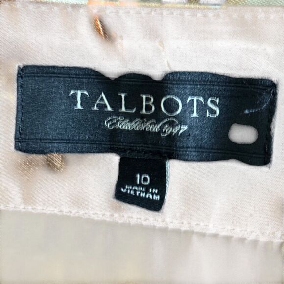 Talbots Brown Floral A-Line Skirt - Picture 16 of 16